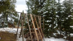 Building the outhouse